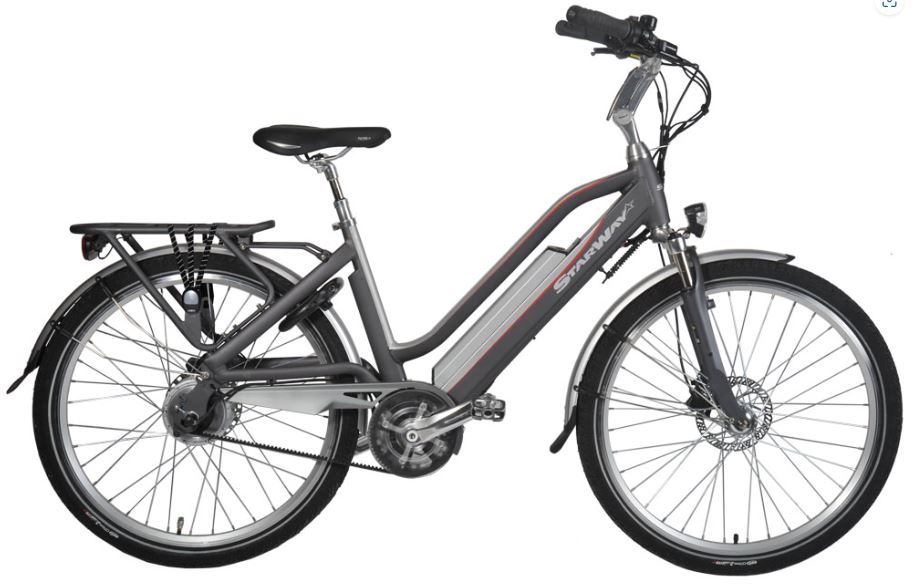 velo a assistance electrique starway touring gris mat premiere main vroume à avion lens arras